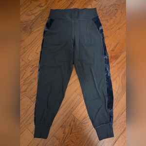 lululemon athletica Charcoal Joggers with Black Velvet Stripes